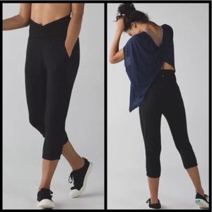 Lululemon Crop Pant High Waist Roll Down Jogger